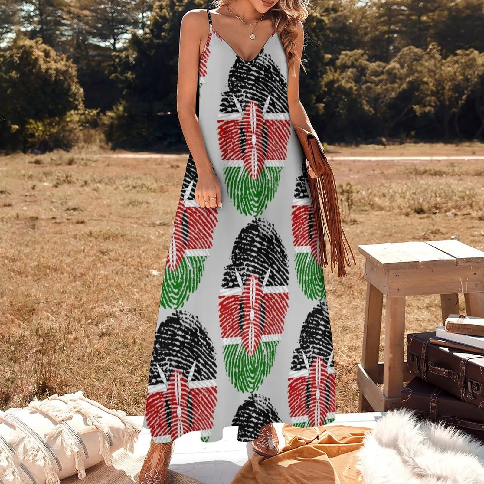 Identity: Kenyan Sleeveless Dress women's clothing summer 2024 novelties Woman dresses elegant women's dresses sale