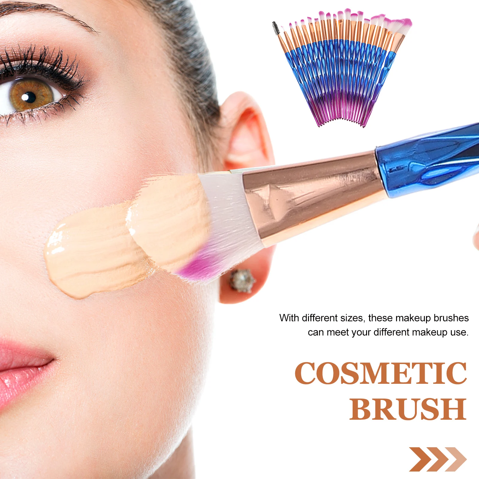 

Makeup Brush Set Girls Brushes for Women Eye Eyeliner Accessories Teens Concealer