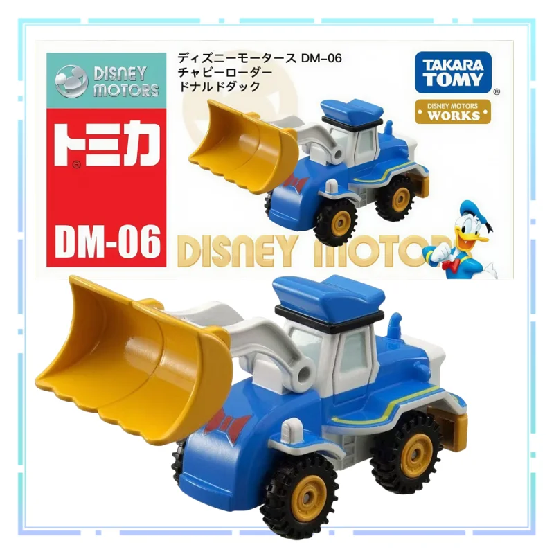 

TOMY Disney Alloy Car Donald Duck Bulldozer Model Pocket Toy Simulation Collection Vehicle Cartoon Merchandise Festival Gifts