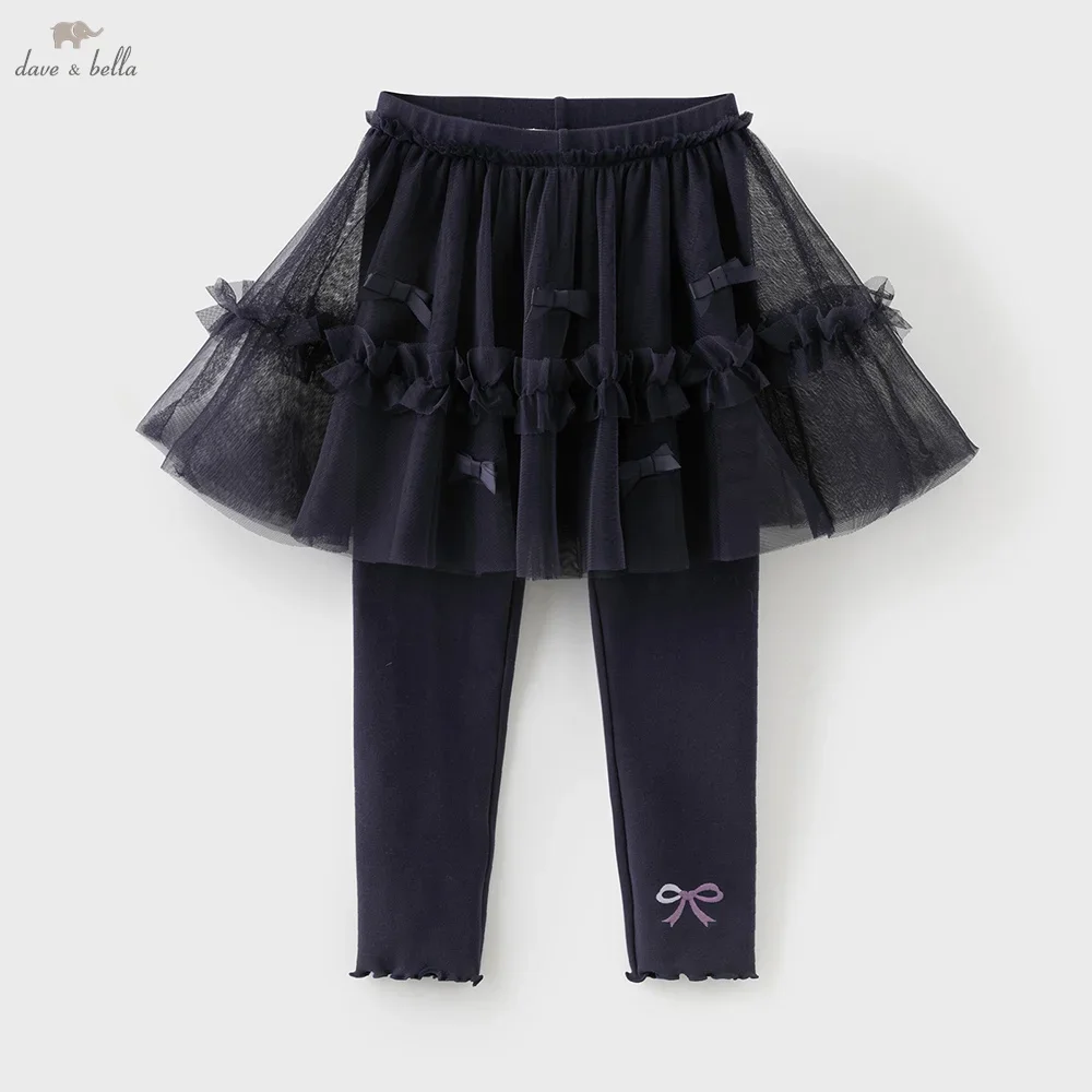 

Dave Bella Girls Baby Mesh Culottes Autumn Casual Pants Fashion Children's Elegant Leggings Cute Sweet Outdoor Party DK3253061