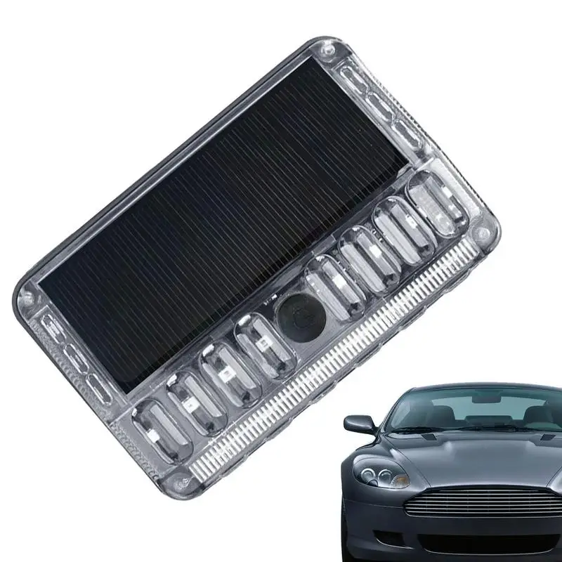 Cars warning light Multi-Mode solar charging LED side lamp anti-collision drive safety waterproof lights for cars accessories