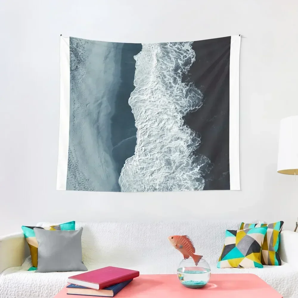 

Aerial Dark Blue Ocean - Beach - Sea - Travel photography by Ingrid Beddoes Tapestry Room Decor For Girls Wall Decor Tapestry