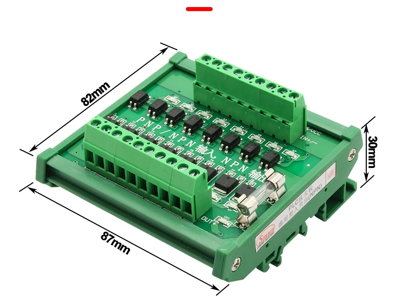 8 Channels PLC Amplifier Board Isolation NPN/PNP Universal Input PNP Output Isolation Board Relay Module Controller