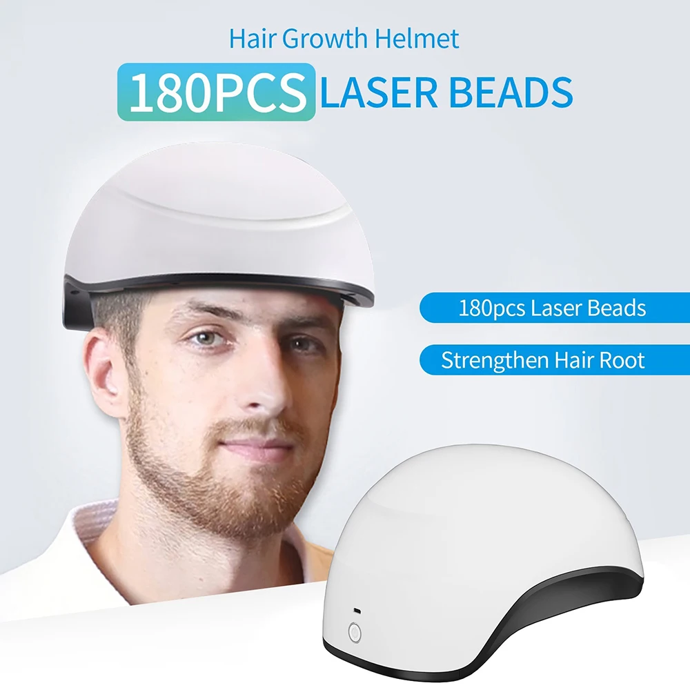 Hair Growth Helmet Hair Regrowth Laser Infrared 180PCS LED Light Hair Loss Treatment Cap Anti Hair Loss Restore Hair Thickness