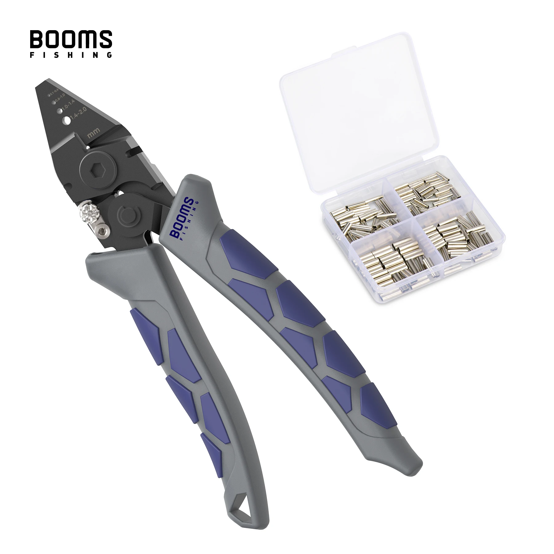 

Booms Fishing CP4 Fishing Crimping Pliers Steel Wire Cutting Scissors For Double-Barrel Sleeves High-carbon steel Fishing Tools