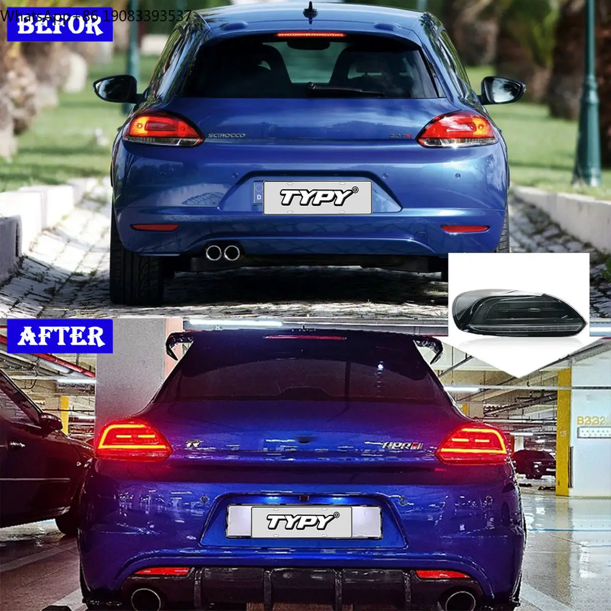 

Factory Wholesale Price Original Factory Modification New Highlight Steering Brake Tail Light Assembly for VW Scirocco 09-14