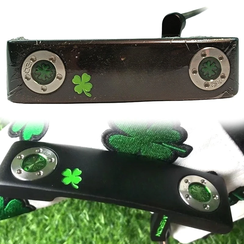 

Men's Right Handed Golf Putter - Blade Putter for Control & Accuracy,Four Leaf Clover,with Cover with Logo