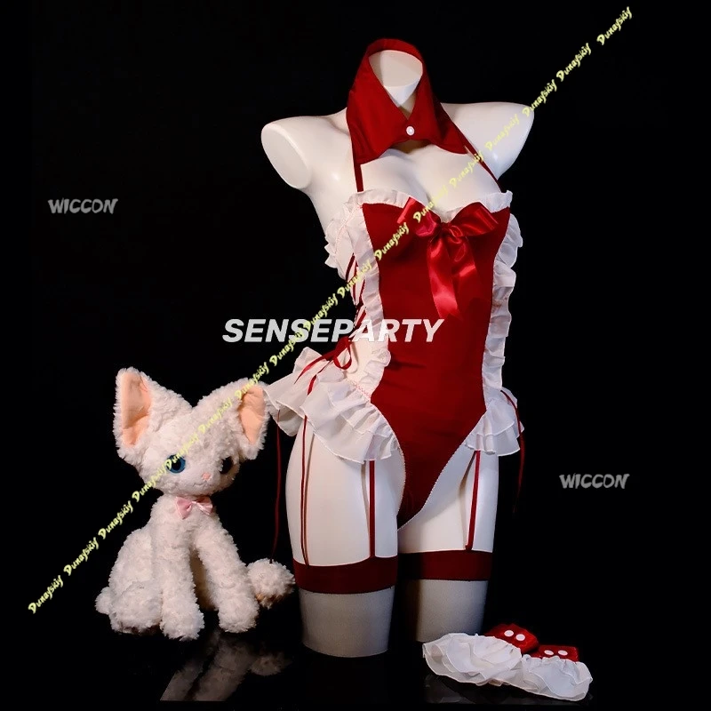 Cosplay Costumes Sexy Romantic Lingerie Maid Uniform One-piece Pajamas Passionate Girls Dress Cute Rabbit Christmas Halloween