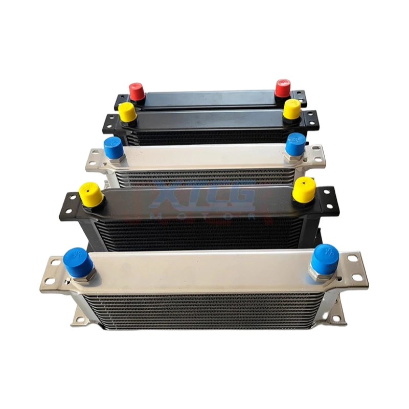 Enfriador de aceite Universal totalmente de aluminio, intercambiador de calor del radiador del motor de modificación efectiva del coche de 5 costos