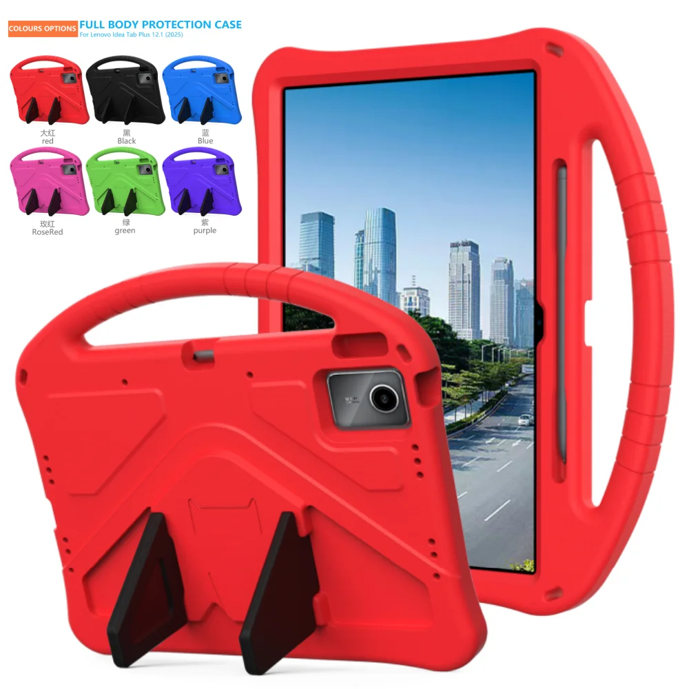 

Kids EVA Case For Lenovo Idea Tab Plus 12.1 inch 2025 TB361ZU TB361FU 12.1" Tablet Cover Stand Shockproof Protective Shell