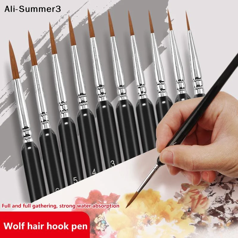 Art And Craft With Paint - 【Gy6】9/11 szt. Miniaturowe pędzle do malowania