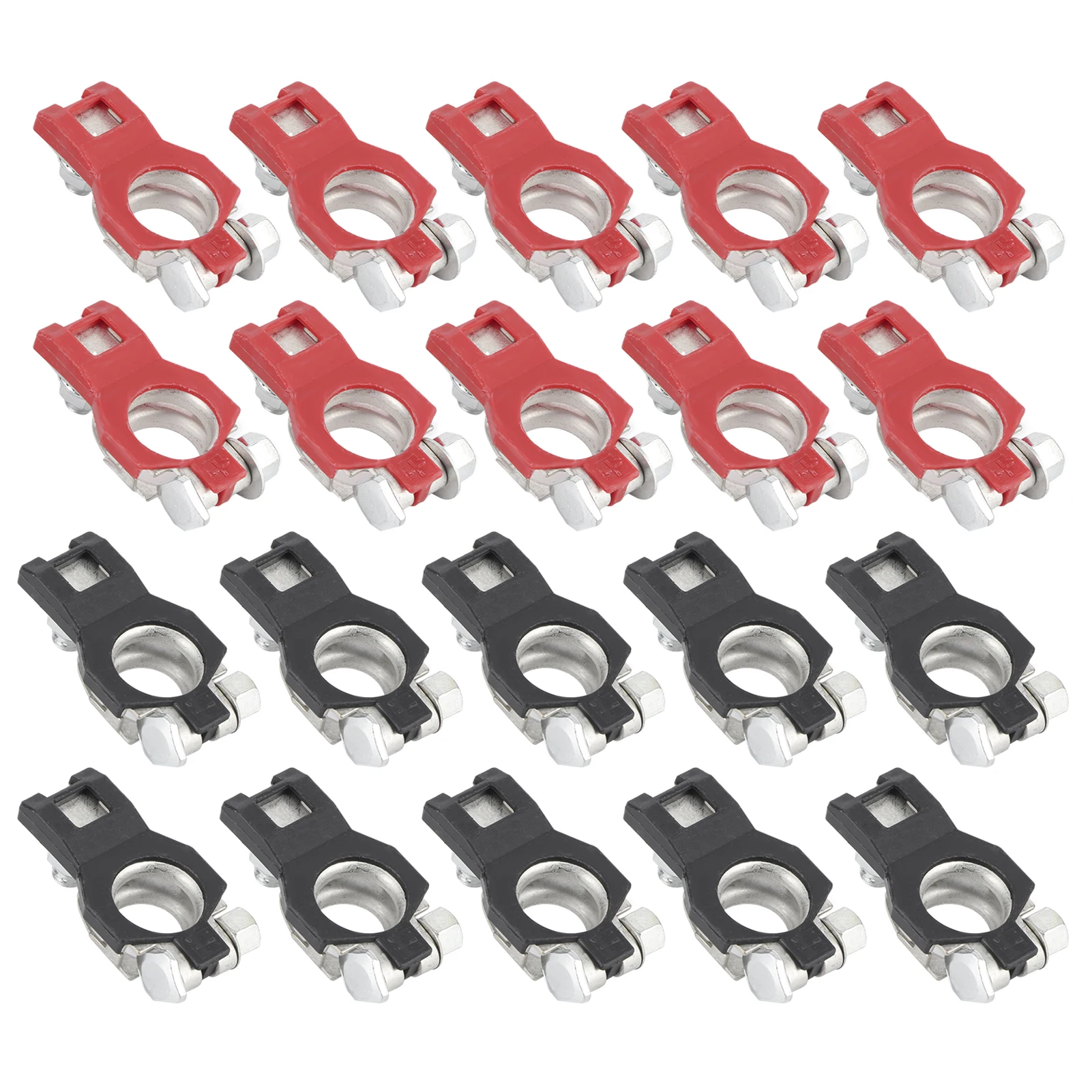 10Pair Battery Cable Terminal Clamps Connectors Set Positive Negative Fit for Nissan