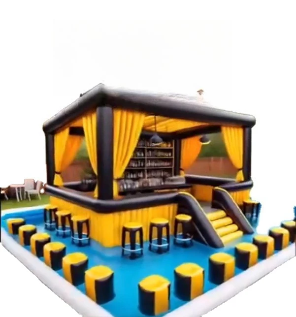 New factory direct sales inflatable bar outdoor party inflatable pool bar combination