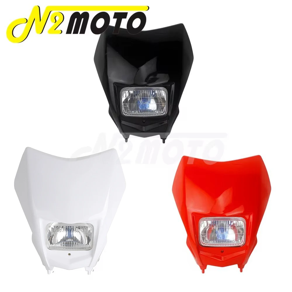 For Honda CRF 150 230 250 450 R/F/X/L Dual Sport Headlight Front Running Lamp Racing Head Light Mask WR250 WR450 YZ F Universal