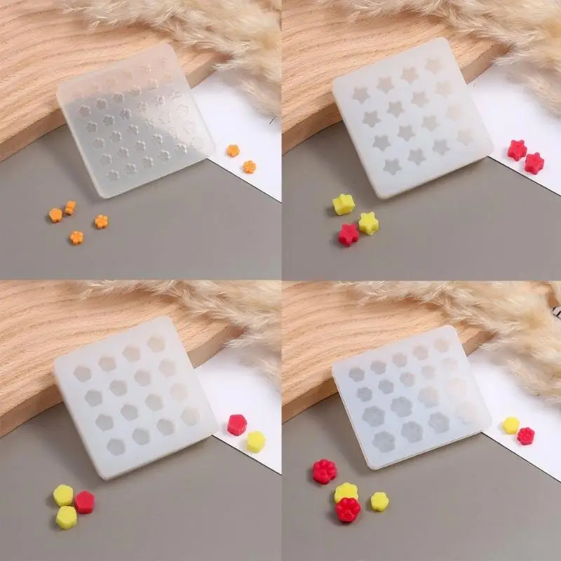 

R3MC Snowflakes Пятиконный звездный восковый уплотнение штамповать силиконовая форма для оболочки восковой формы