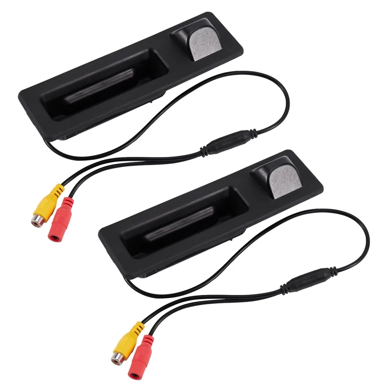 

2X Car Trunk Handle Reversing 170° Rear View Camera For Bmw 3 5 X3 Series F10 F11 F25 F30 1