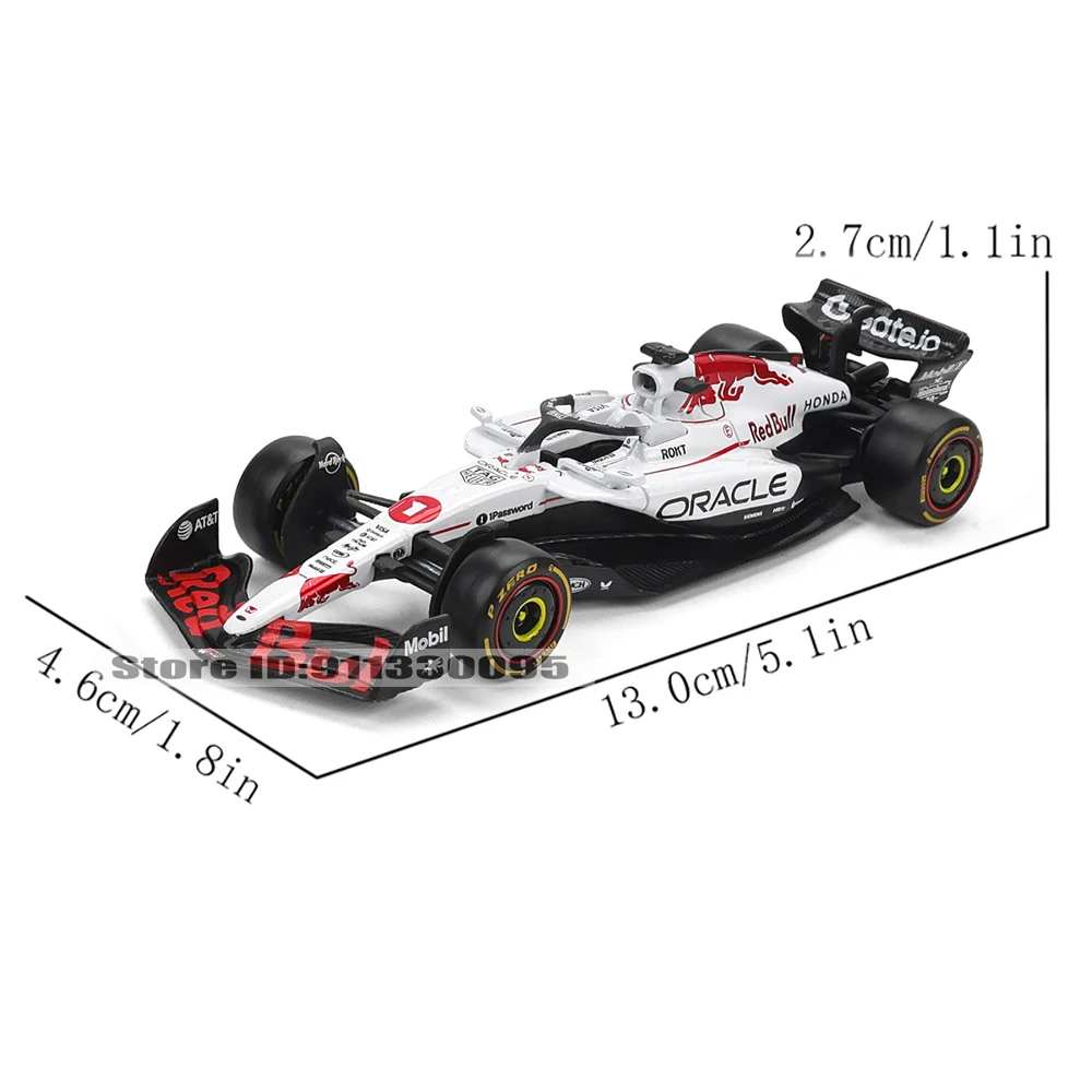 Bburago 1:43 Neue F1 2025 Red Bull Racing RB21 # 1 Verstappen # 22 Yuki Tsunoda Legierungsmodellauto Druckguss-Modellspielzeug – Detail 11