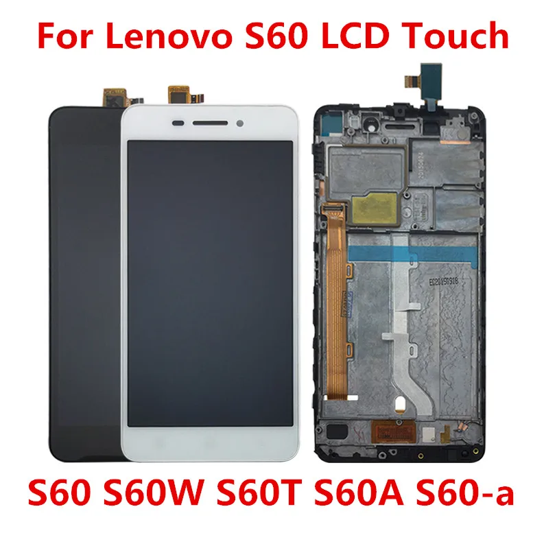 5 inch For Lenovo S60 S60W S60T S60A S60-a LCD Display Touch Screen Digitizer Assembly Replacement Monitor Panel Module