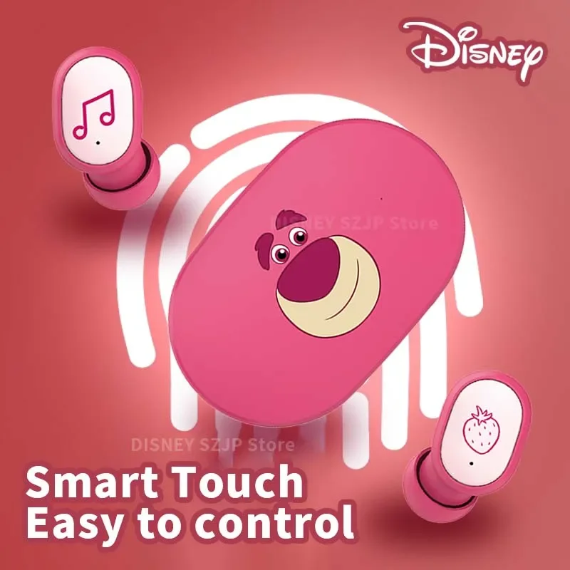 Disney oryginalne słuchawki douszne E6S Mini Cartoon bezprzewodowe słuchawki Bluetooth 5.3 HIFI dźwięk słuchawki z redukcją szumów długa żywotność baterii