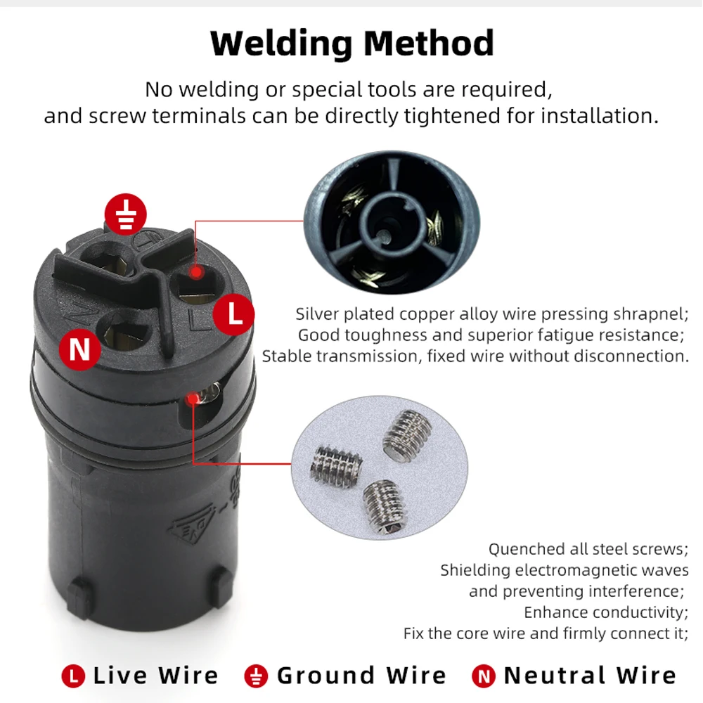 Neutrik\'s REAN PowerCON Outdoor IP65 Waterproof Aviation Power Plug Connector Male / Female Lockable for Stage Audio LED Screen