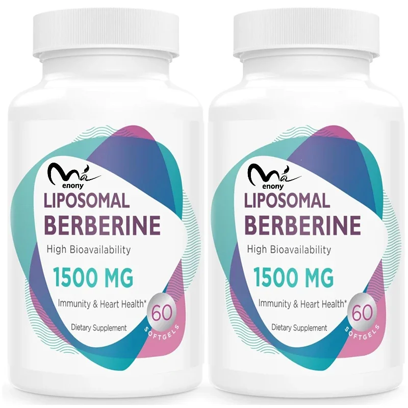 

Liposomal Berberine supplement 1500mg - high bioavailability, suitable for both men women, AMPK activator, non GMO, 60 capsules