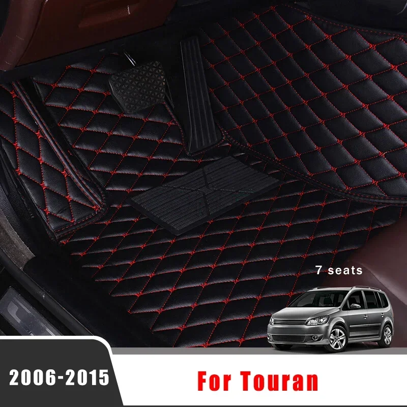 LHD For Volkswagen VW Touran 2015 2014 2013 2012 2011 2010 2009 2008 2007 2006 (7 Seater) Car Floor Mats Accessories Interior