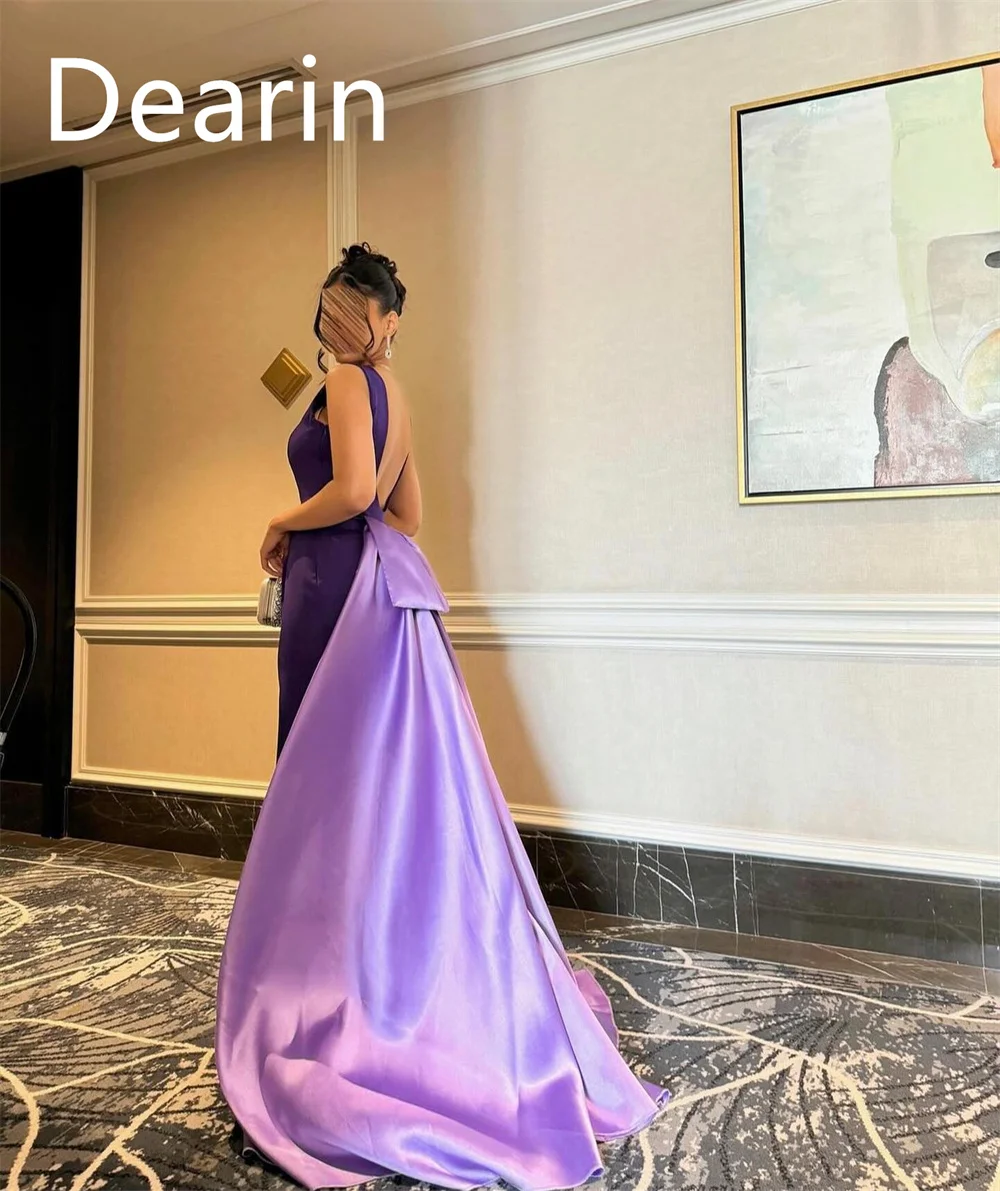 Customized Formal Gown Women Evening Dearin Jewel Column Floor Length Skirts Vertically Sleeveless Bespoke Occasion Dresses Prom