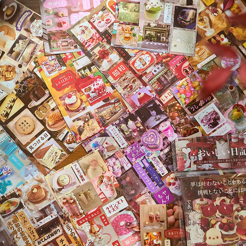 20 sheets Japanese Stationery Sticker Book Laptop Journal Creative Decorative Scrapbook Cartoon Stickers Kids School Account image 2