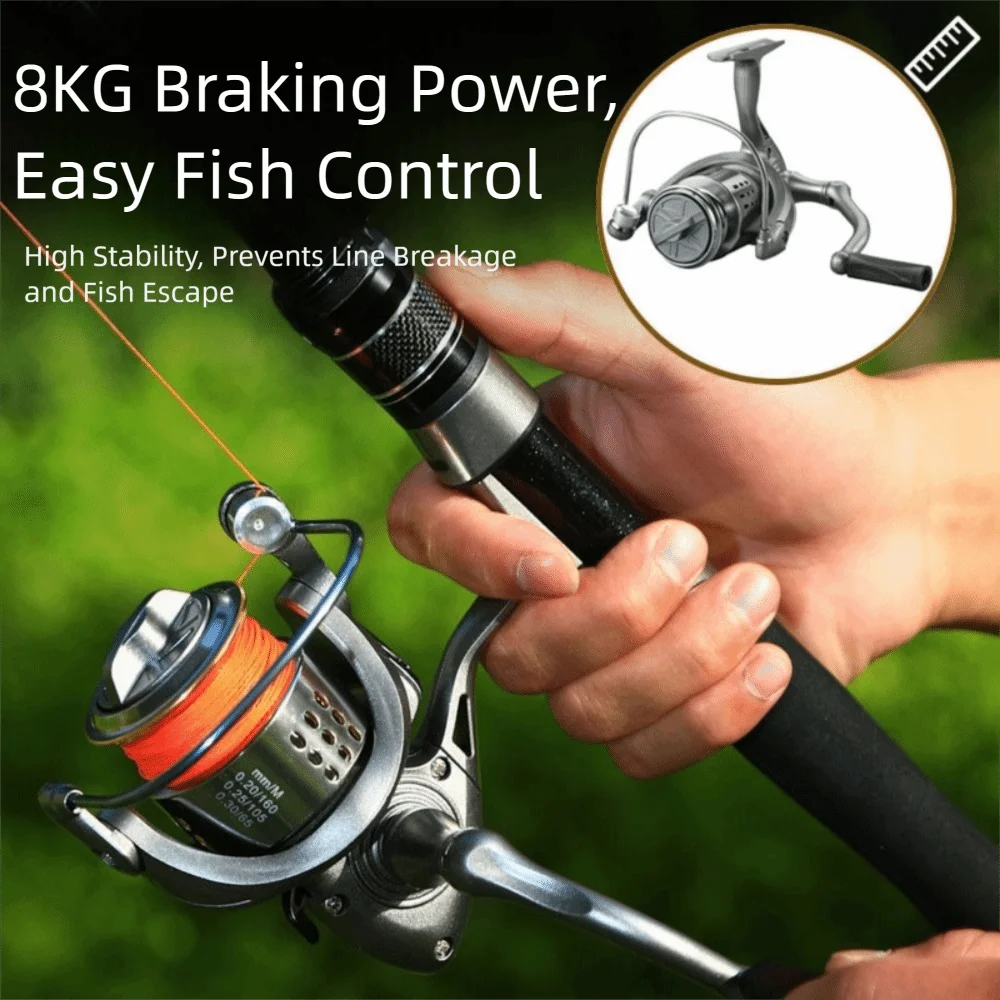 5.2:1 Gear Ratio Spinning Fishing Reel High Sensitivity Anti-shake Balance Sea Fishing Line Wheel Metal Line Cup