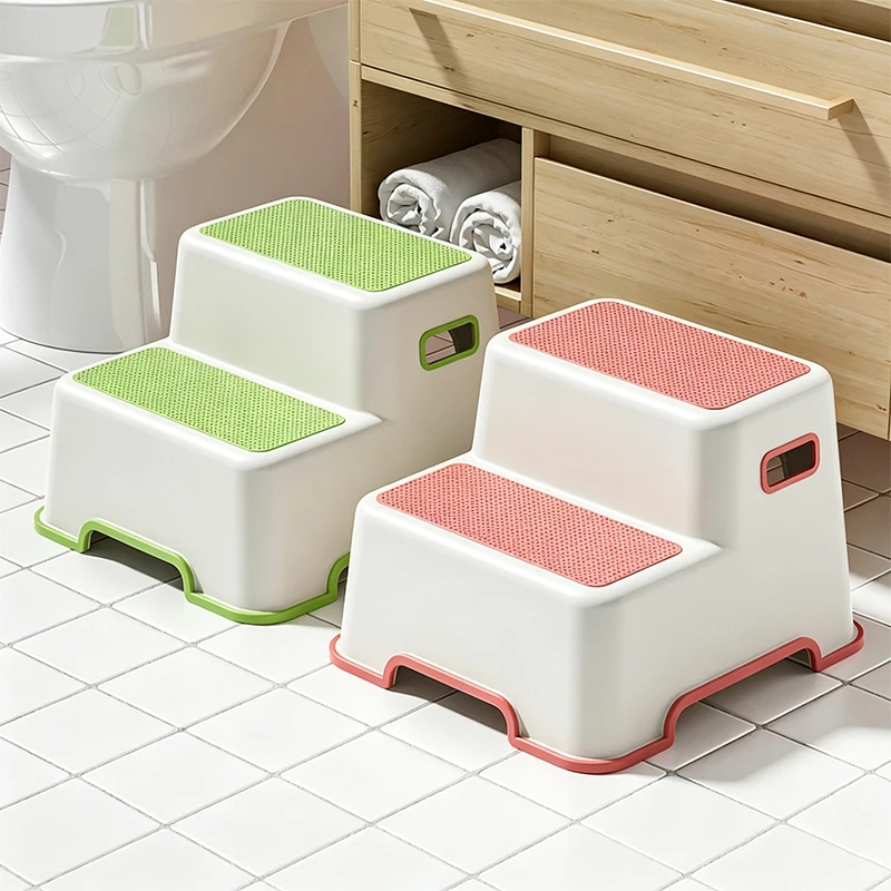 Children's Washbasin Step Stool Household Wash Hand Step Stool Brush Teeth Wash Face Step Toilet Foot Stool For Home Bathroom