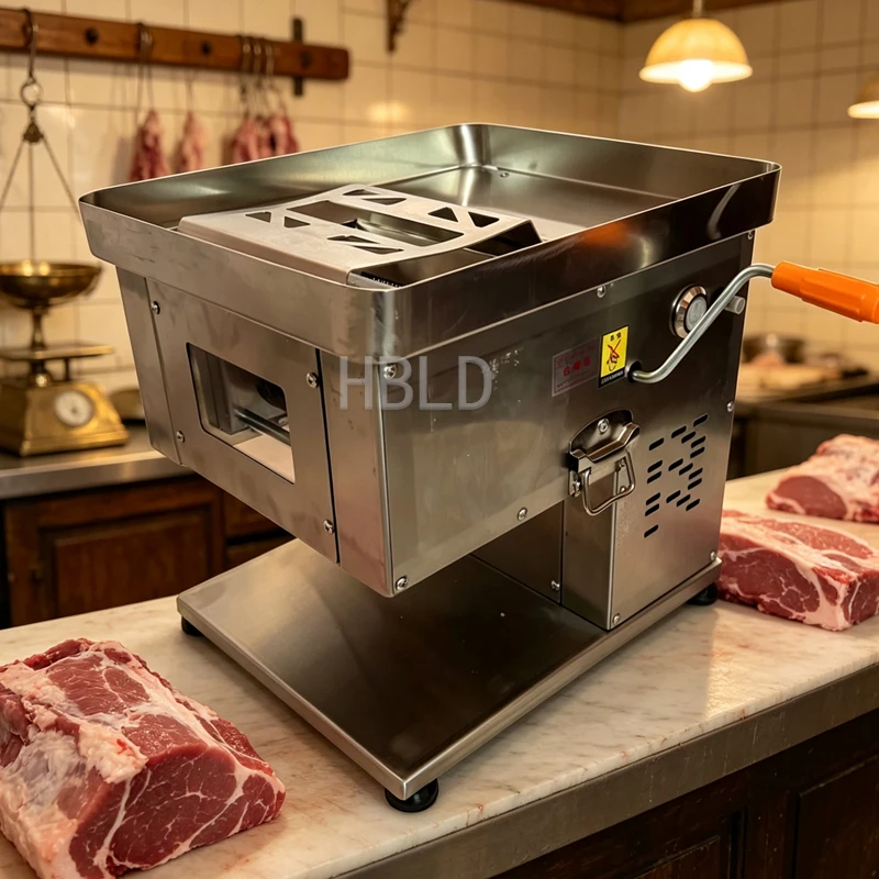Electric Meat Cutter 110V/220V Commercial Automatic Vegetable Shredder Machine for Kitchen Food Processing