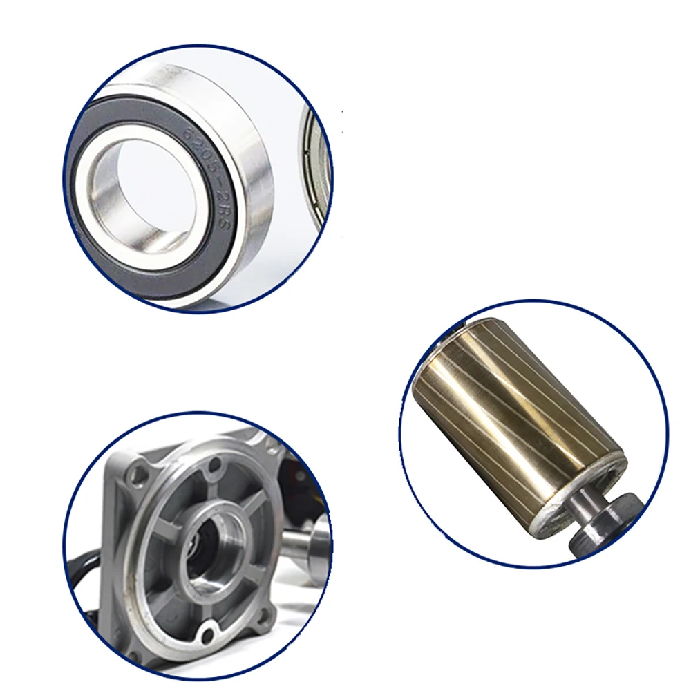 Imagem -04 - Motor de Engrenagem dc de Engrenagem sem Fim de 200w 12v 24v Alto Torque de Rotação Direta e Reversa Rv30 Motor de Regulação de Velocidade de 2200rpm