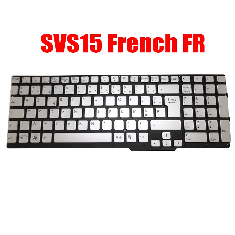 

FR IT NE SL HU SP Laptop Keyboard For SONY SVS15 149015941FR 149067911IT 149015971SE 149015561SI French Italian Nordic Slovenian