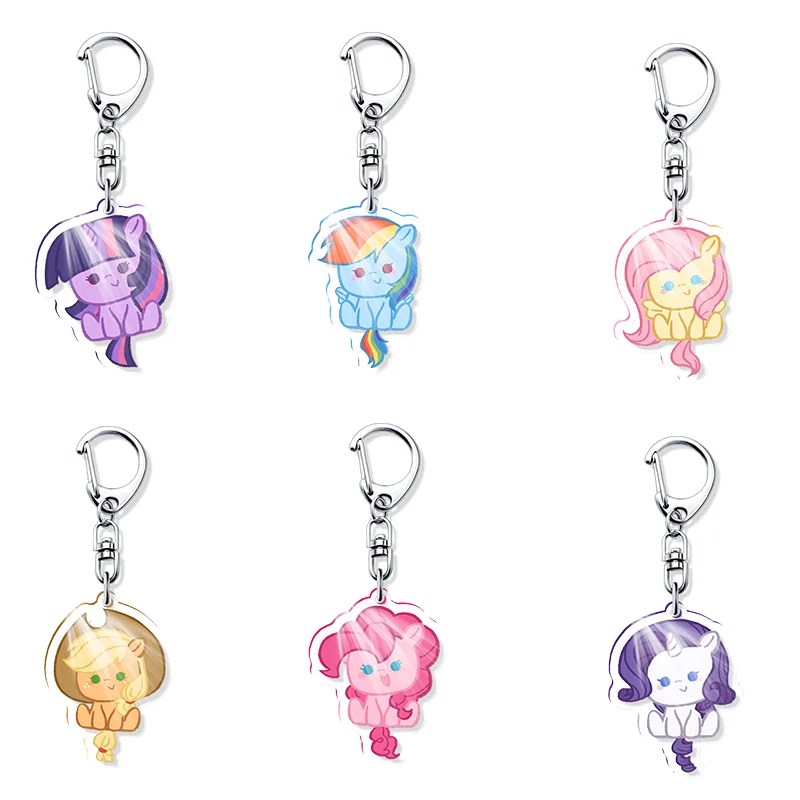 

My Little Pony Twilight Sparkle Acrylic Fun Keychain Related Products Baby Gift Key Chain Charms Souvenir Creative Pendant Bag