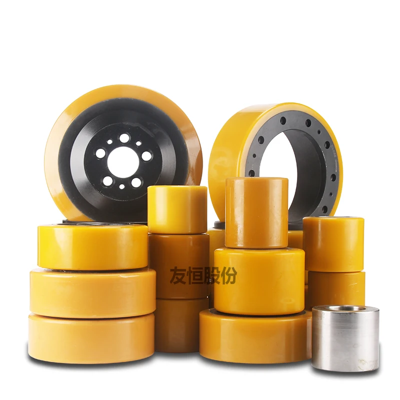 Electric forklift drive wheel handling truck load bearing wheel auxiliary wheel middle linnuolihang fork pile truck accessories