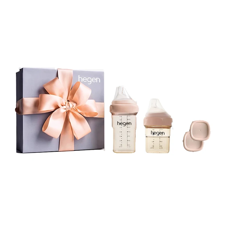 Hegen Bottle original original PPSU fall-proof baby baby gift box with storage lid pacifier water bottle for children image 3