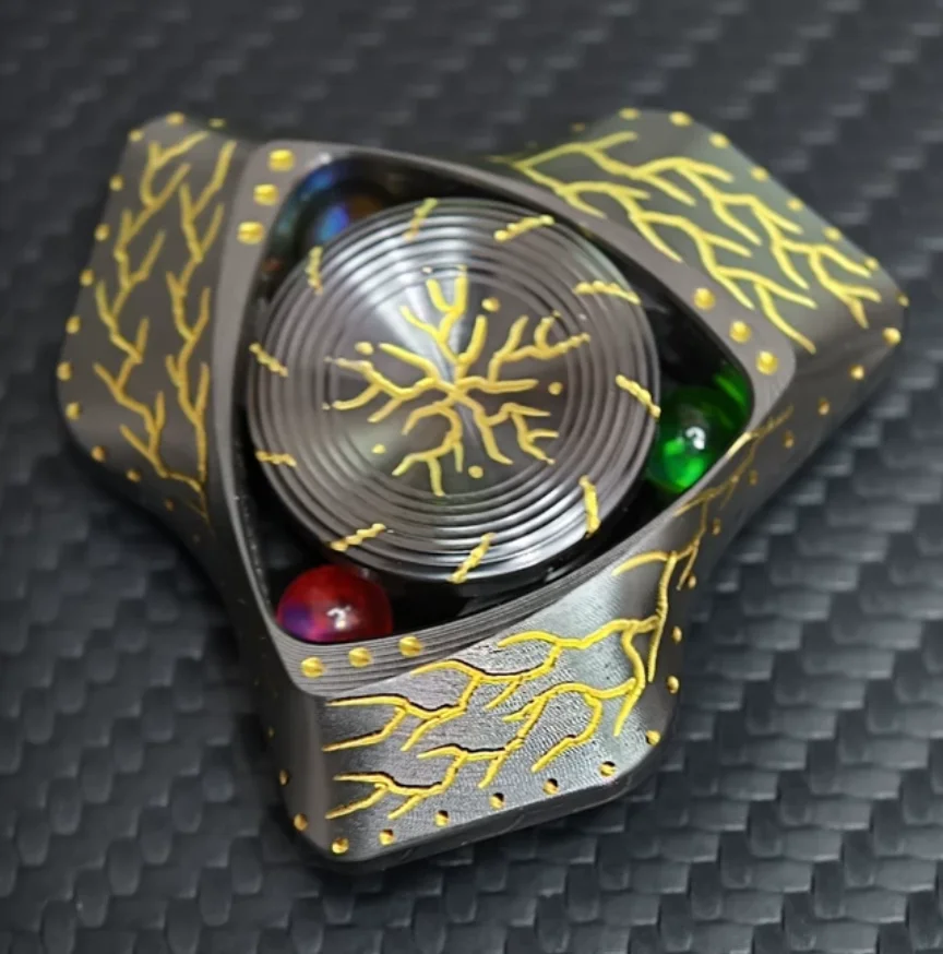 Used EDC Xuan Yue Zirconium Fantasy Mini Stress Relief Toy Haptic Spinner Fingertip Gyroscope Decompression Toys