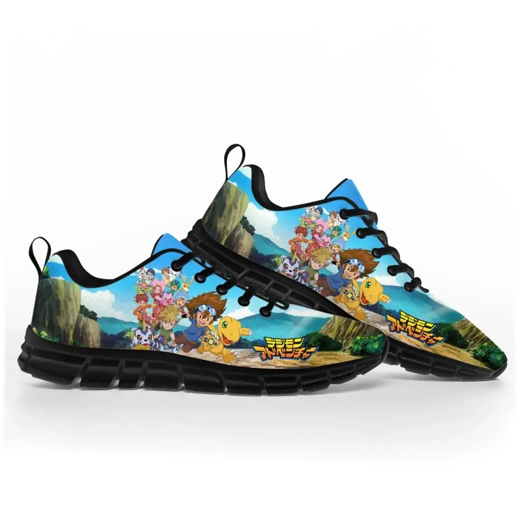 

Digimon Adventure Cartoon Anime Sports Shoes Mens Womens Teenager Kids Children Sneakers Custom High Quality Couple Casual Shoe