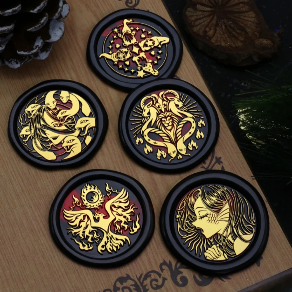 

Retro Wax Seal Stamp Vintage Sealing Stamp Head For Cards Envelopes Wedding Invitations Gift Packaging Scrapbooking Wax Seal