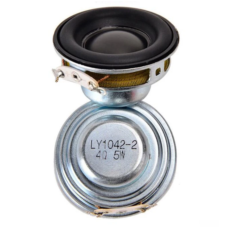 Mini alto-falantes magnéticos Ndfeb, portáteis, lado da borracha, gama completa, 16 núcleos, 4 ohms, 5W, 40mm, 2 peças