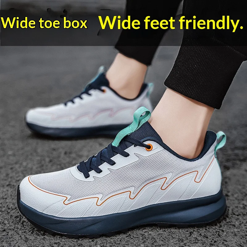 

Wide-toe wide-foot wide-ankle shoes for sports and casual wear breathable outdoor running shoes 4E wide-toe length men's shoes