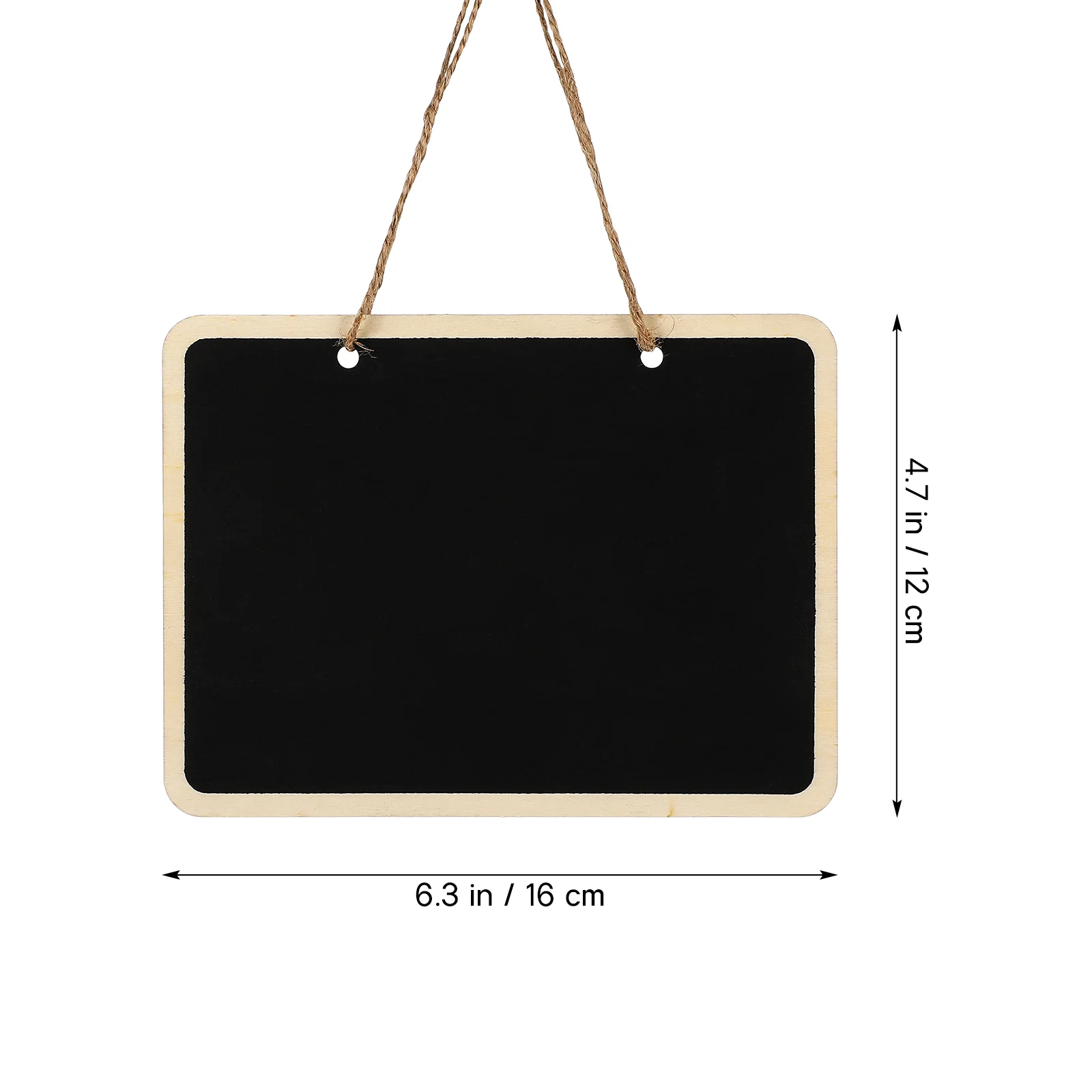 Chalk Board Sign Small Blackboard Sign 4Pcs Rectangular Double- sided Wood Blackboards Wedding Party Table Number Place Hanging