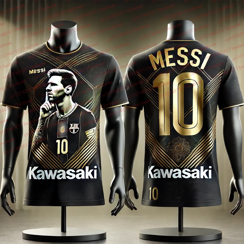 

Summer Men Football Jersey Argentina Football Jersey Messi 10 Short-sleeved Football Shirt Kawasaki T-shirt Cycling Kid Jersey