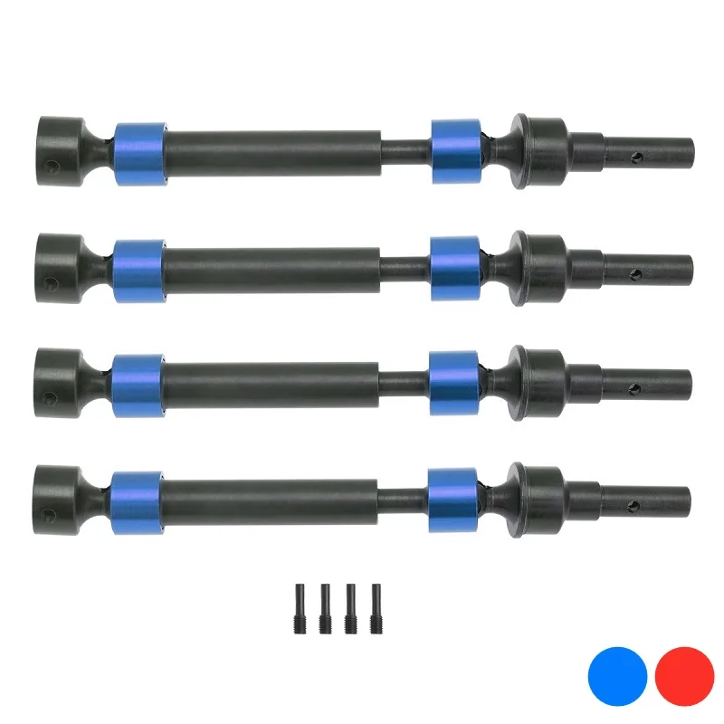 4Pcs Hardened Steel Front and Rear Splined CVD Drive Shaft 8650 8652 8653 For Traxxas E-Revo 2.0 VXL 86086-4 1/10 Upgrade Parts