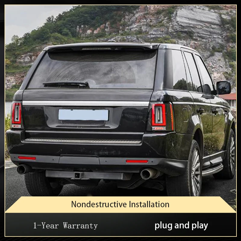 2 PCS Auto Lights For Land Rover 2005-2013 Range Rover Sport Tail Lamp DRL Taillight LED Bulbs Turn Signal Tools Car Accessories