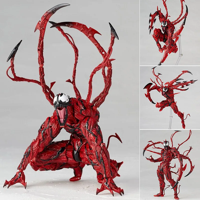 16cm Movie Carnage Venom Joint mobility and replaceability Action Figure PVC Model Statue Toys doll Desk Decor Christmas Gifts