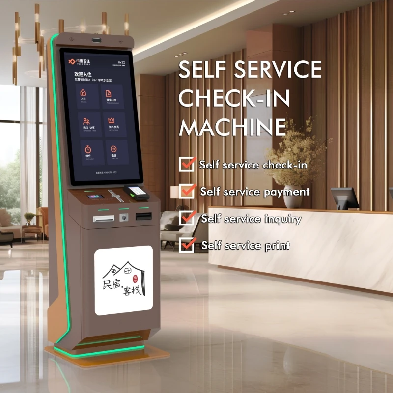 Check-In Equipment Registration Checkout Machines Custom Kiosk Fast Food Self-Service Ordering Machines