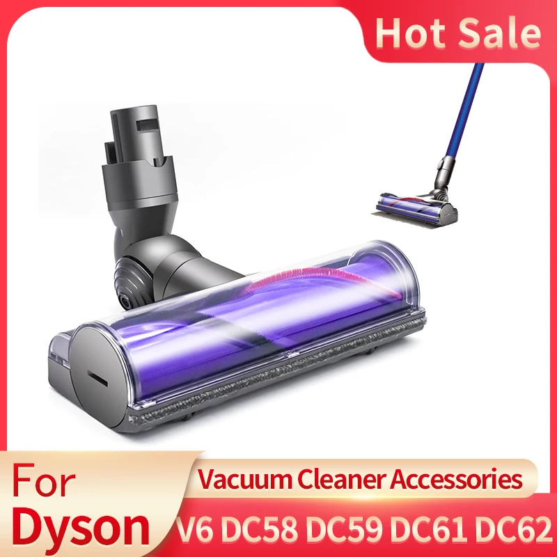 Direct Drive Brush Head Quick-Release Cleaner Head for Dyson V6 DC58 DC59 DC62 DC72 DC74 SV04 SV06 SV09 Vacuum Cleaner Part