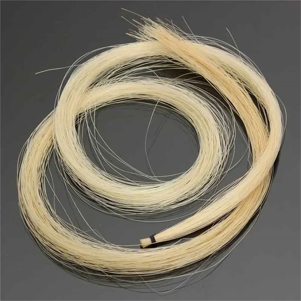 

1Pcs Violin Bow Hair Viola Cello White Hank 80cm Fiddle Bow Horsehair Hair For Stringed Musical Instruments Parts Accesories