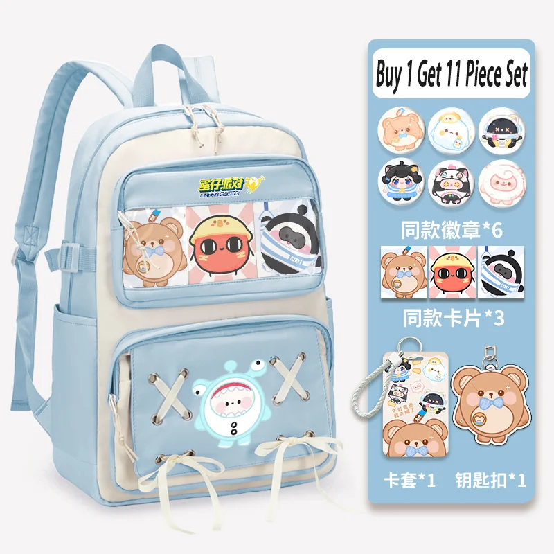 

2025 New School Backpack Fashion Cartoon Print School Backpack for Teens Large Capacity Backpack to School